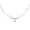 Taurus Zodiac Oval Pearl Necklace