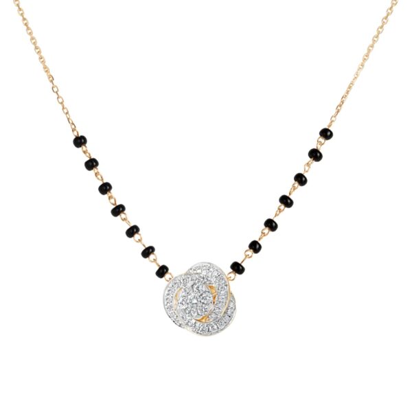 The Swirl Diamond Mangalsutra
