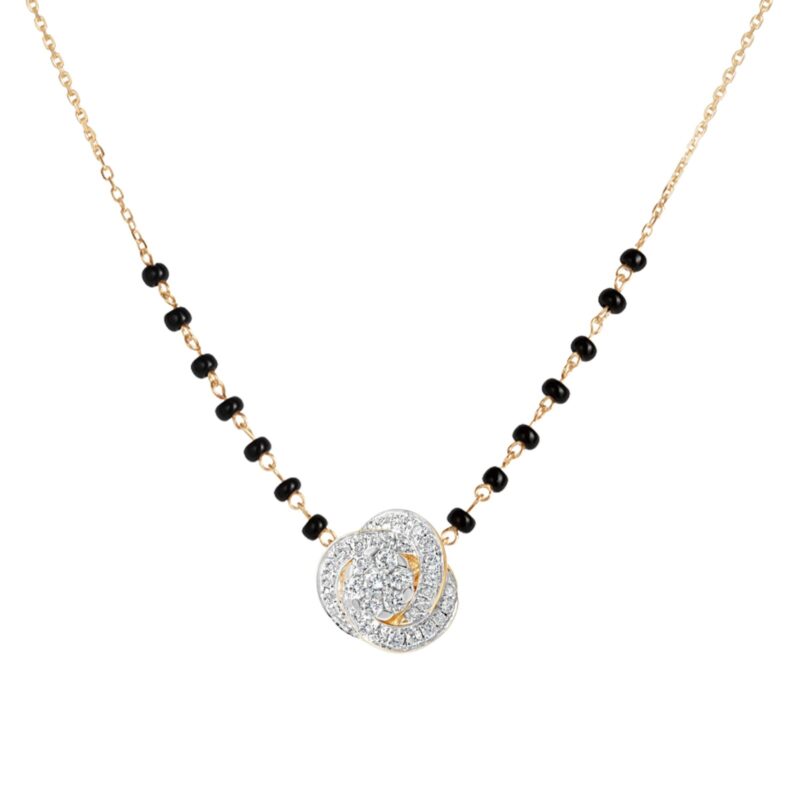 The Swirl Diamond Mangalsutra