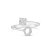 Toi Et Moi Square and Oval Diamond Ring