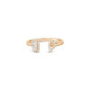Toi Et Moi Trapezoid and Pear Diamond Ring