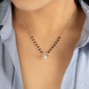 Superstars Diamond Mangalsutra with Pearl Drop/ 6 beads