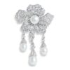 Floral Drop Brooche