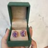 Amethyst Ruby Earrings
