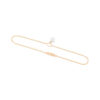White Heart Anklet