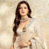 Zeenat Red Choker + Earring Polki Set A