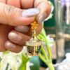 Orange Sapphire Kalash Pendant