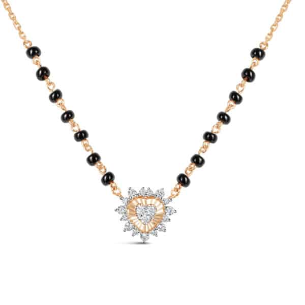 Luminous Diamond Heart Mangalsutra